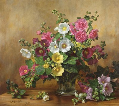 Rose trémières de fin septembre - Albert Williams