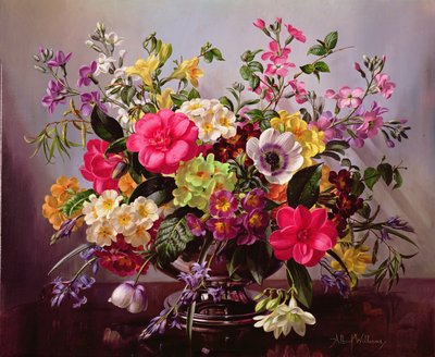 Freesias, primevères et jacinthes des bois - Albert Williams