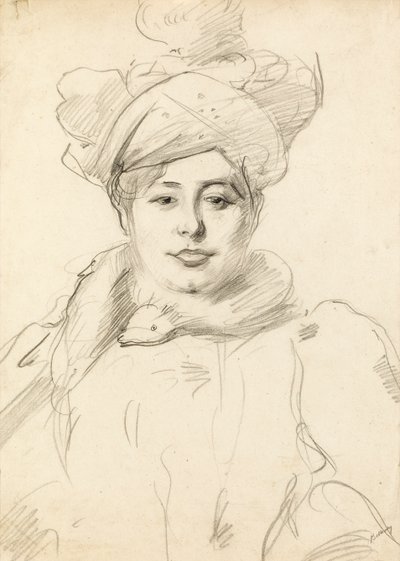 Femme avec chapeau, vers 1905 - Albert de Belleroche