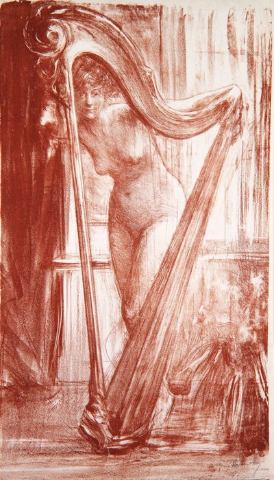 Jeune fille avec harpe, 1903 - Albert de Belleroche