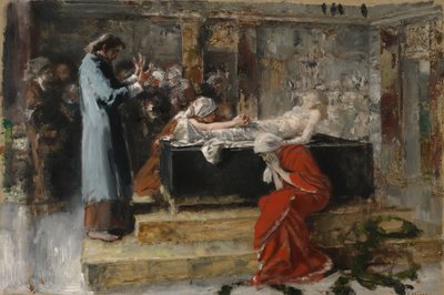 La résurrection de la fille de Jaïre - Albert von Keller