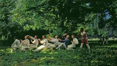 Soldats se peignant les cheveux, 1882 - Alberto Maso Gilli