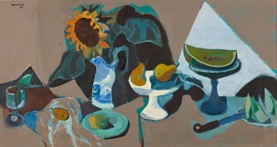 Nature morte avec tournesol - Alberto Morrocco