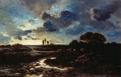 Pâturage dans la campagne française - Alberto Pasini