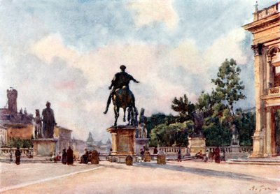 Statue en bronze de Marc Aurèle sur le Capitole - Alberto Pisa