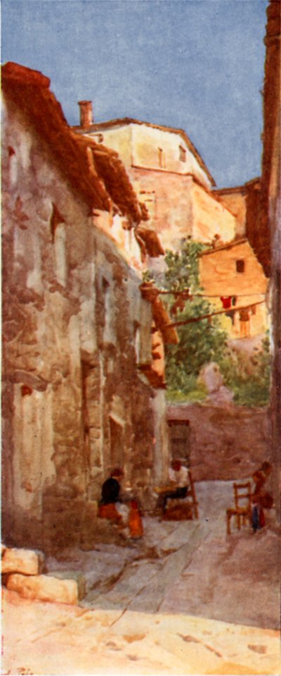 Rue du village à Anticoli, dans les collines sabines - Alberto Pisa