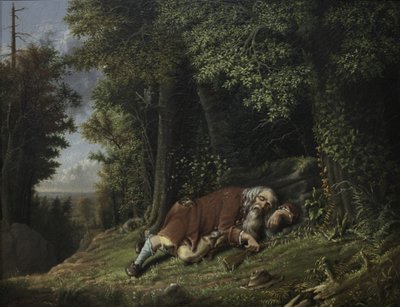 Rip Van Winkle endormi, 1879-80 - Albertus D.O Browere