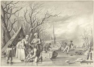 Plaisirs sur la glace - Albertus Jacobus Besters
