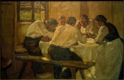 Déjeuner (La Soupe, IIe version) - Albin Egger Lienz