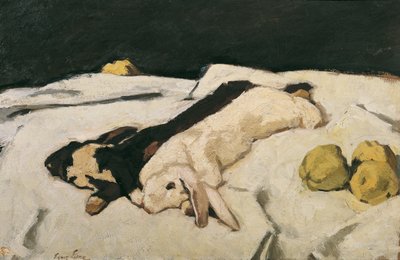 Lièvres morts - Albin Egger Lienz