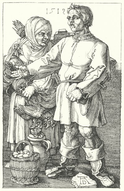 Agriculteurs vendant leurs produits - Albrecht (after) Durer or Duerer