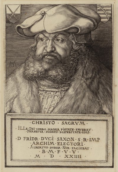 Frédéric le Sage, électeur de Saxe (gravure) - Albrecht (after) Durer or Duerer