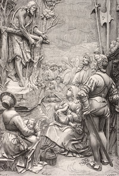 Saint Jean-Baptiste prêchant dans le désert - Albrecht (after) Durer or Duerer