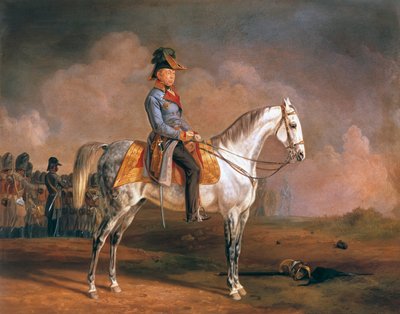Portrait équestre de Josef Radetzky - Albrecht Adam
