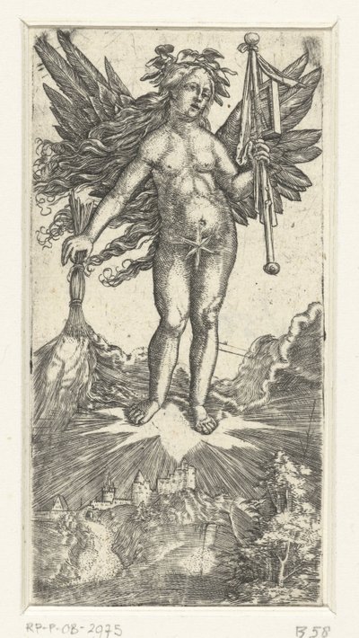 Figure féminine allégorique avec des ailes - Albrecht Altdorfer
