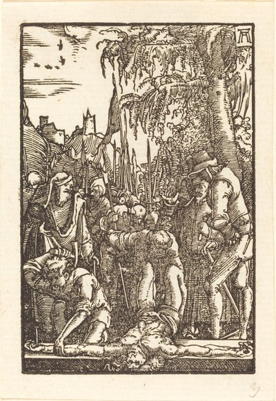 Christ cloué sur la croix - Albrecht Altdorfer
