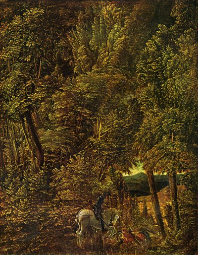 Paysage de bois avec Saint Georges combattant le dragon - Albrecht Altdorfer
