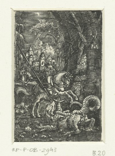Saint Georges tue le dragon - Albrecht Altdorfer