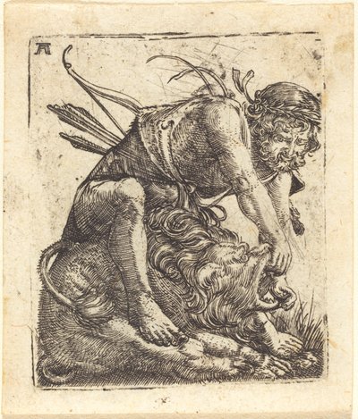 Hercule vainquant le lion de Némée - Albrecht Altdorfer