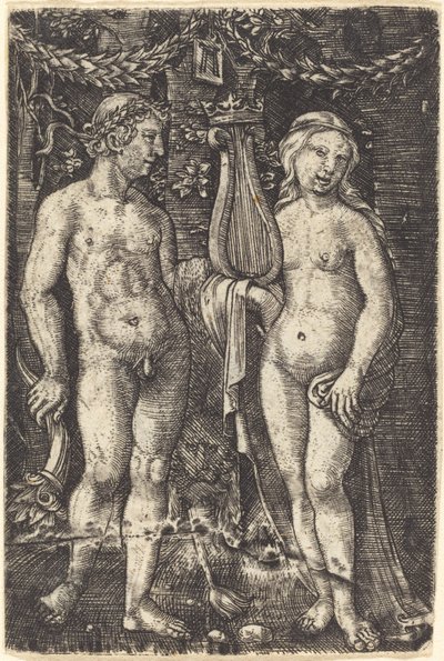 Hercule et une muse - Albrecht Altdorfer