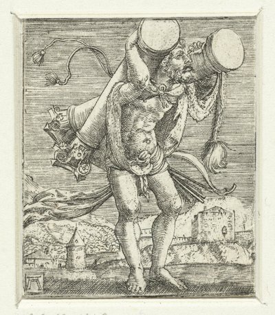 Hercule portant les colonnes - Albrecht Altdorfer