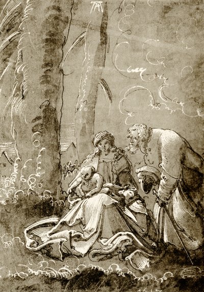 Sainte Famille dans la forêt - Albrecht Altdorfer