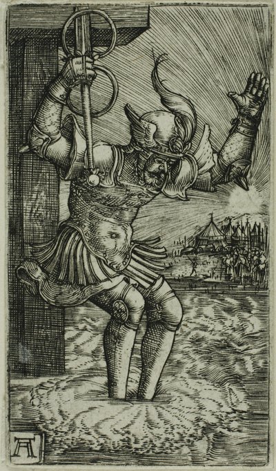 Horatius Cocles sautant dans le Tibre - Albrecht Altdorfer