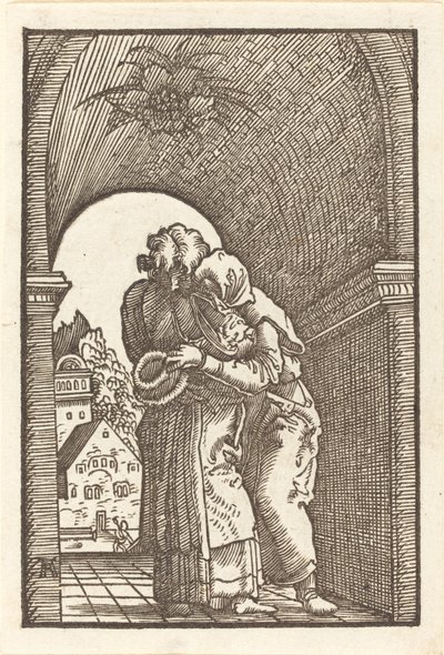 Joachim embrassant Anne - Albrecht Altdorfer