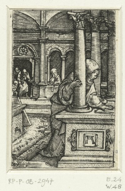 Marie cherche son fils dans la synagogue - Albrecht Altdorfer