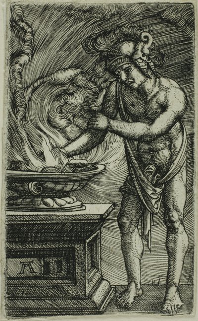 Mucius Scaevola Brûlant sa main - Albrecht Altdorfer