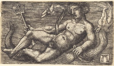 Neptune sur un monstre marin - Albrecht Altdorfer