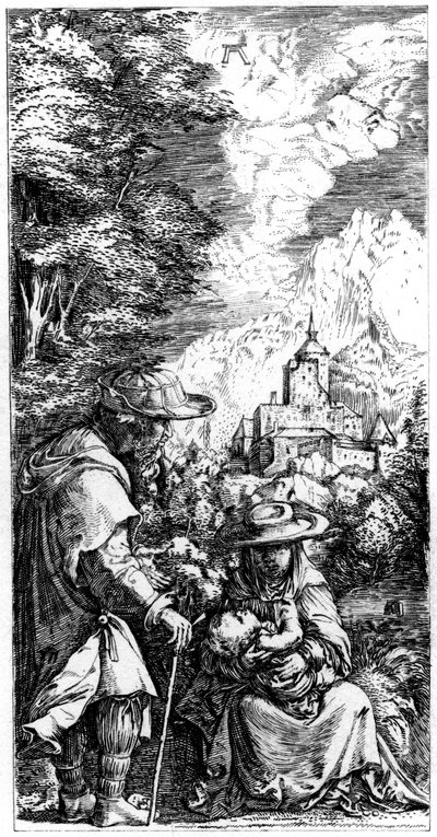 Repos pendant la fuite en Égypte - Albrecht Altdorfer