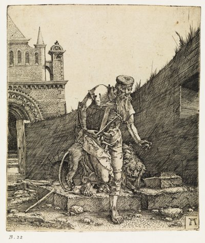 Saint Jérôme marchant dans un cimetière, avant 1519 - Albrecht Altdorfer