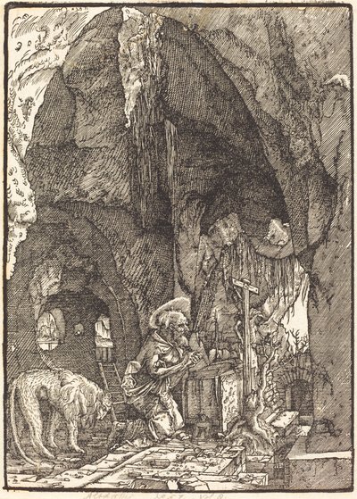 Saint Jérôme dans une grotte - Albrecht Altdorfer