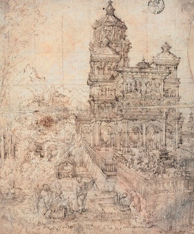 Suzanne au bain - Dessin de Albrecht Altdorfer - Albrecht Altdorfer