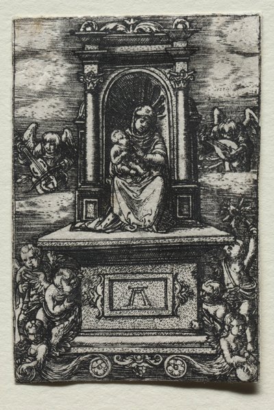 La Belle Vierge de Ratisbonne sur un autel, peu après 1520 - Albrecht Altdorfer