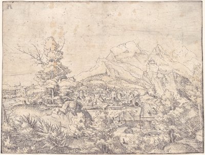 Le grand paysage avec le moulin à eau - Albrecht Altdorfer