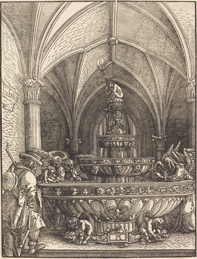 Le Repos pendant la fuite en Égypte à une fontaine - Albrecht Altdorfer
