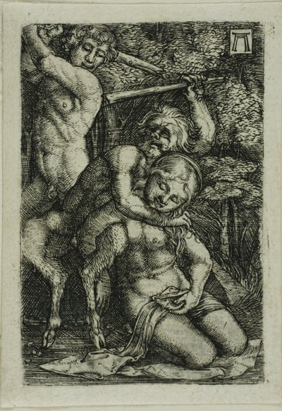 Deux satyres se disputant une nymphe - Albrecht Altdorfer