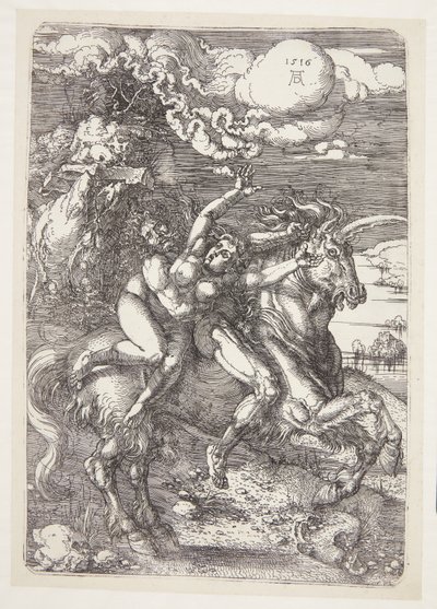 Enlèvement sur une licorne - Albrecht Dürer