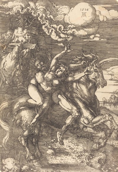 Enlèvement sur une licorne, 1516 - Albrecht Dürer