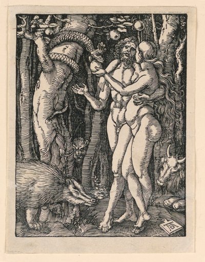 Adam et Ève, de la série La Petite Passion - Albrecht Dürer