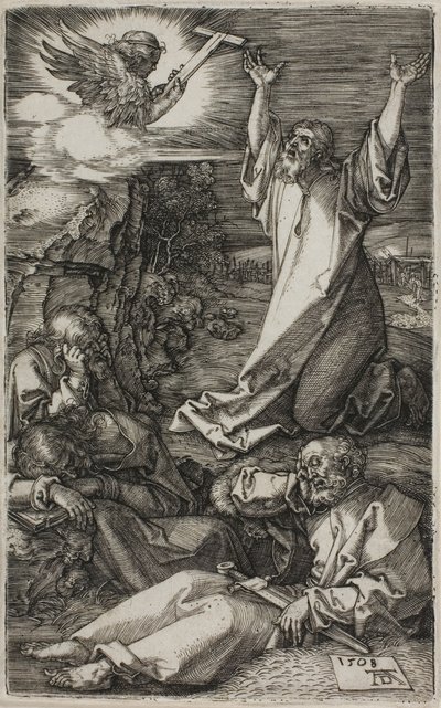 Agonie dans le jardin, de La Passion gravée - Albrecht Dürer