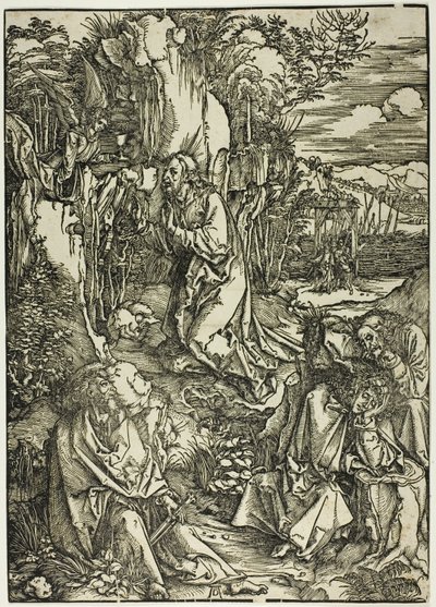 Agonie dans le jardin, de La Grande Passion - Albrecht Dürer