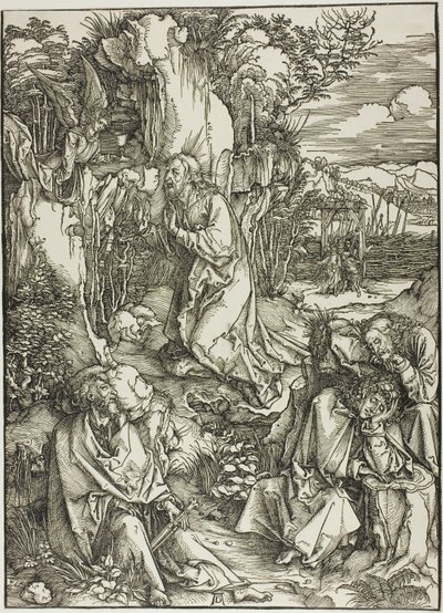 Agonie dans le jardin, de La Grande Passion - Albrecht Dürer