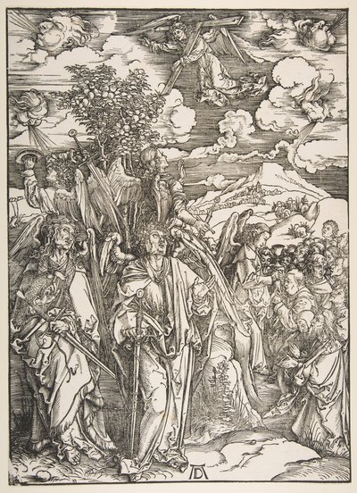 Anges retenant les quatre vents - Albrecht Dürer