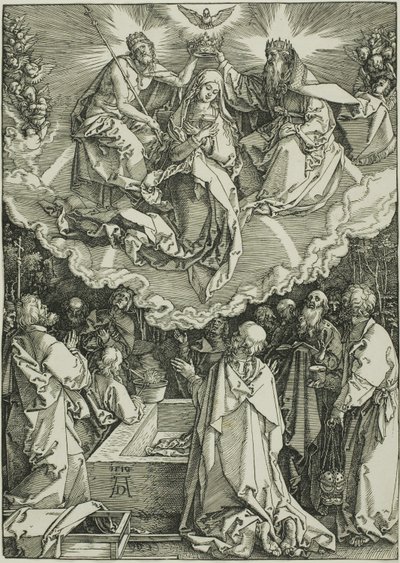 Assomption et Couronnement de la Vierge, de La Vie de la Vierge - Albrecht Dürer