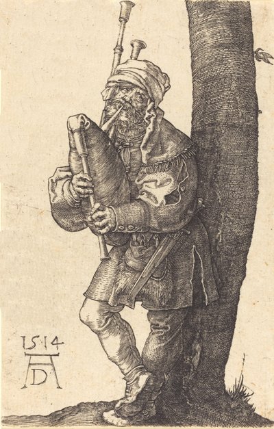 Joueur de cornemuse, 1514 - Albrecht Dürer