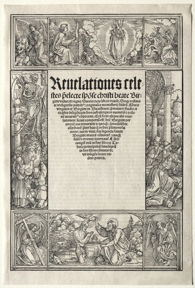 Bordure - avec le baptême du Christ - Albrecht Dürer