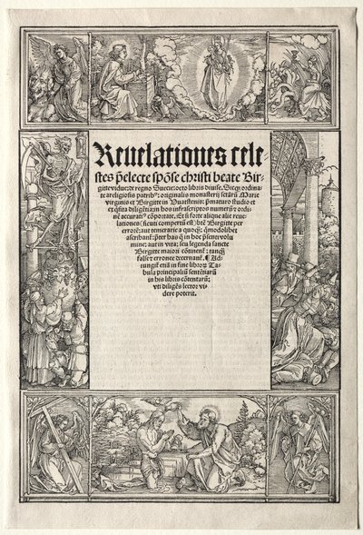 Bordure - avec le Baptême du Christ - Albrecht Dürer
